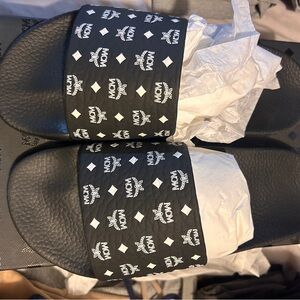 Brand new black MCM slides